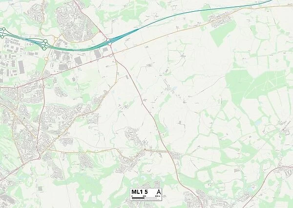 North Lanarkshire ML1 5 Map