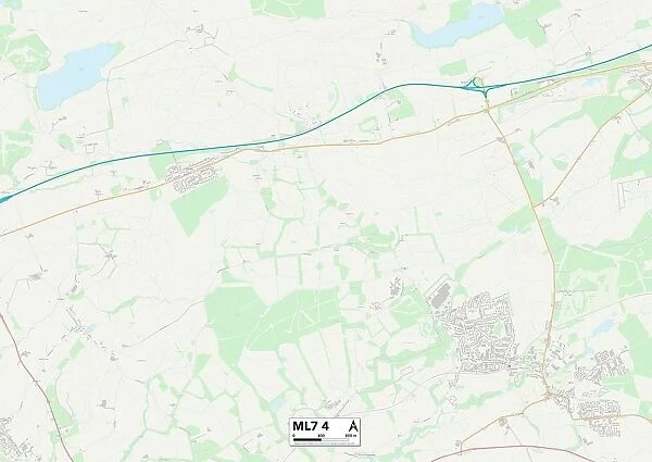 North Lanarkshire ML7 4 Map