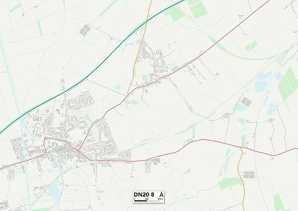 North Lincolnshire DN20 8 Map