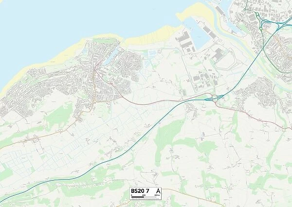 North Somerset BS20 7 Map