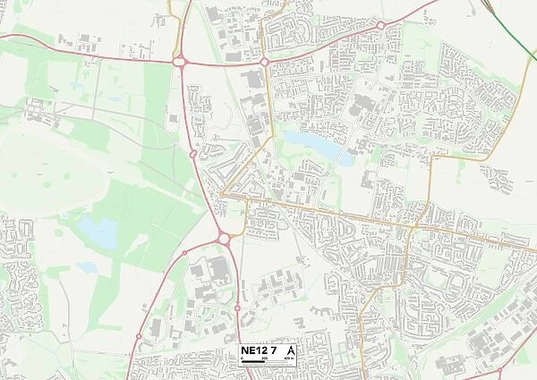 North Tyneside NE12 7 Map