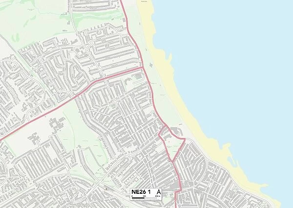 North Tyneside NE26 1 Map