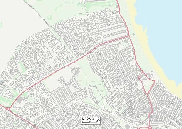 North Tyneside NE26 3 Map