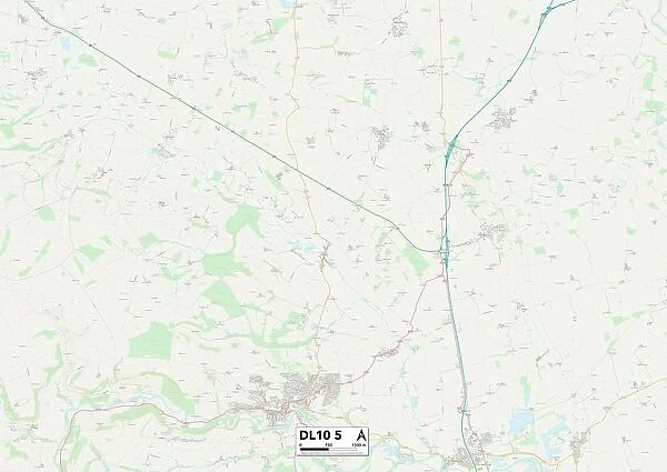 North Yorkshire DL10 5 Map