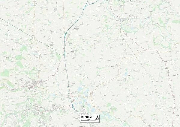 North Yorkshire DL10 6 Map