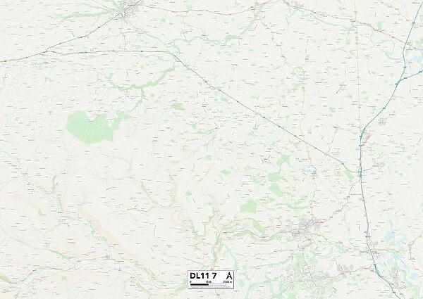 North Yorkshire DL11 7 Map