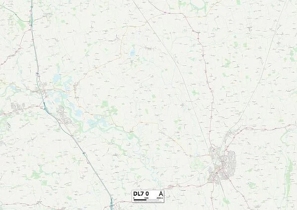 North Yorkshire DL7 0 Map
