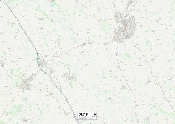 North Yorkshire DL7 9 Map