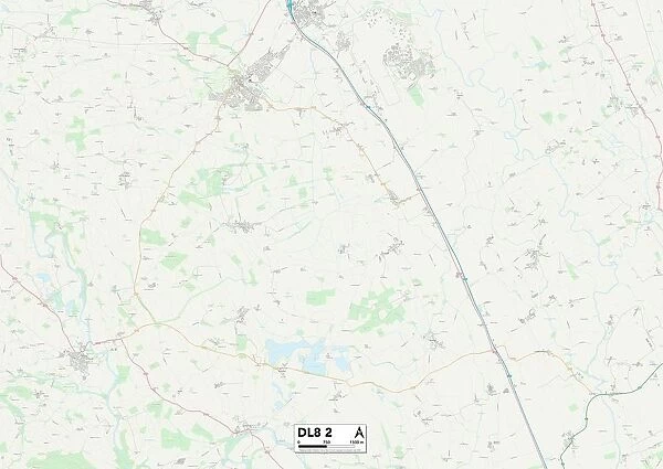 North Yorkshire DL8 2 Map
