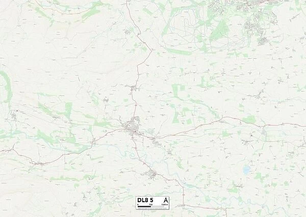 North Yorkshire DL8 5 Map
