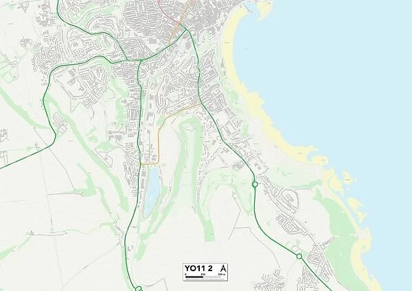 North Yorkshire YO11 2 Map