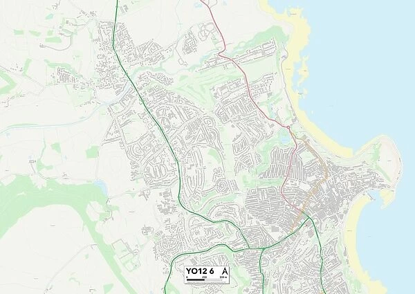 North Yorkshire YO12 6 Map