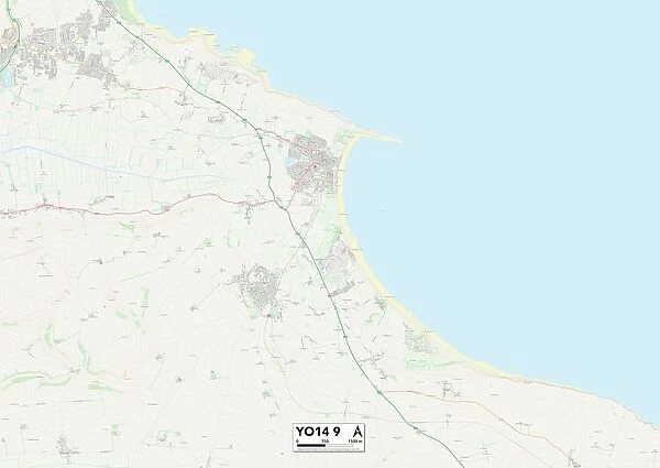 North Yorkshire YO14 9 Map