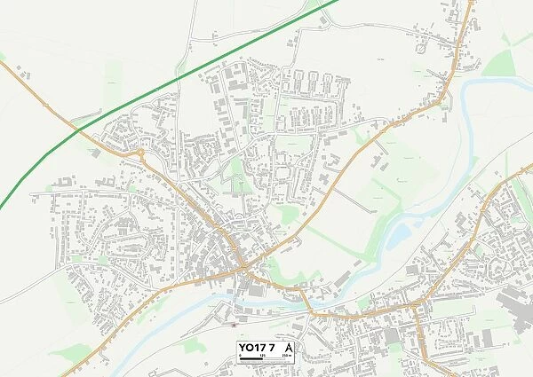 North Yorkshire YO17 7 Map