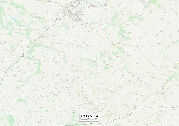 North Yorkshire YO17 9 Map