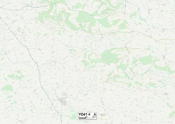 North Yorkshire YO61 4 Map