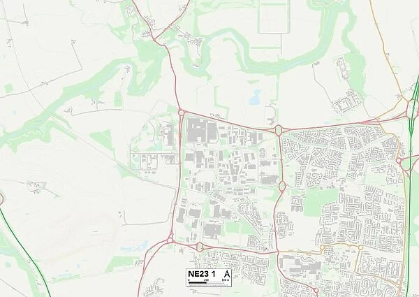 Northumberland NE23 1 Map