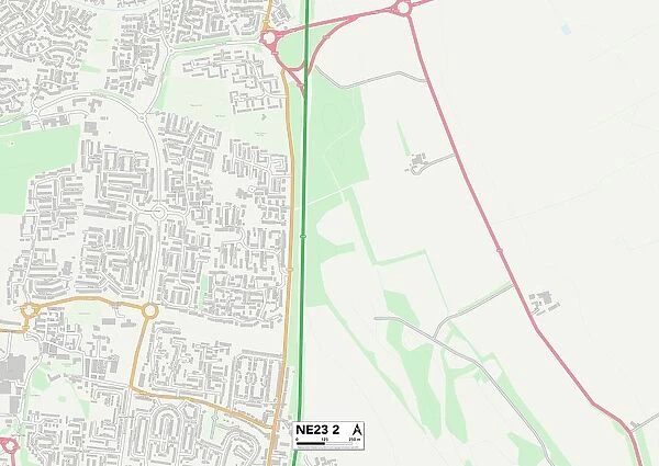 Northumberland NE23 2 Map