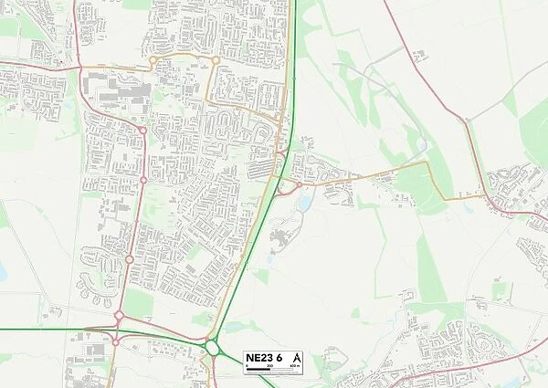 Northumberland NE23 6 Map
