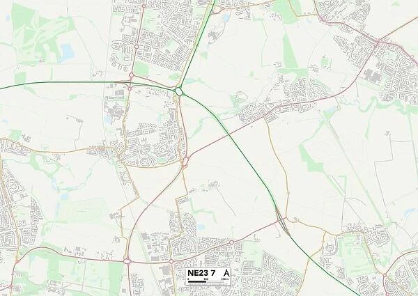 Northumberland NE23 7 Map