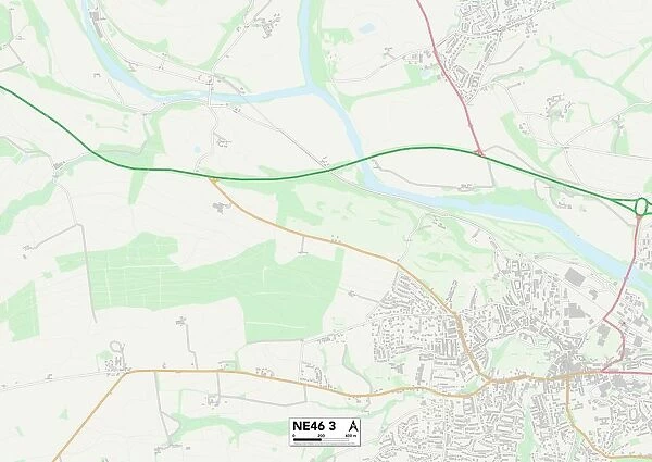 Northumberland NE46 3 Map
