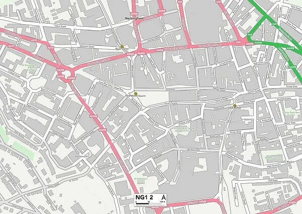 Nottingham NG1 2 Map