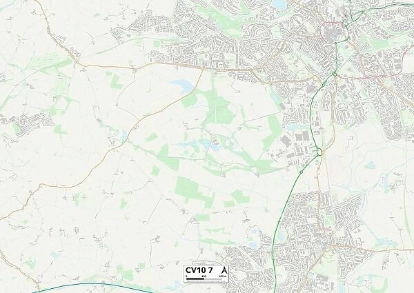 Nuneaton & Bedworth CV10 7 Map