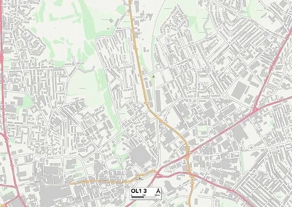 Oldham OL1 3 Map