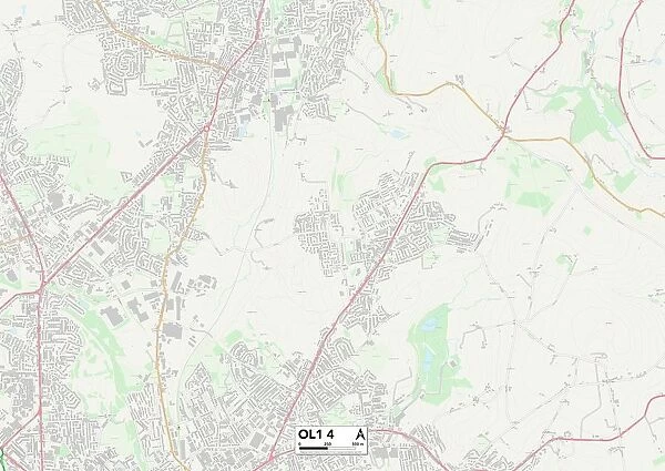 Oldham OL1 4 Map