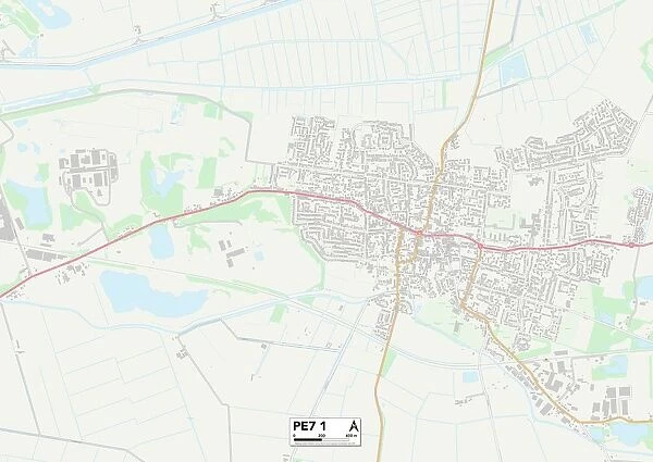 Peterborough PE7 1 Map