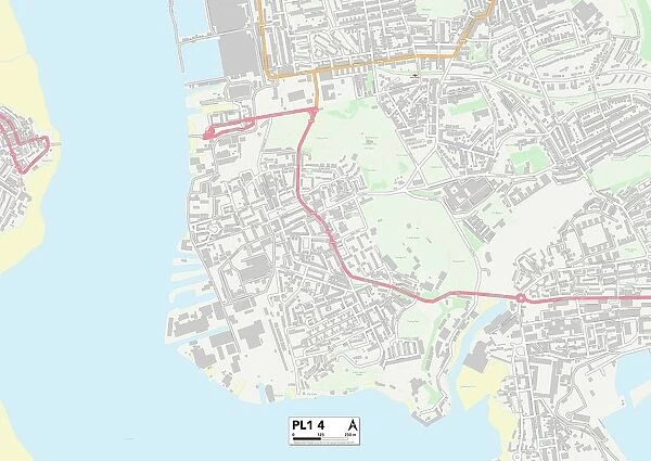 Plymouth PL1 4 Map