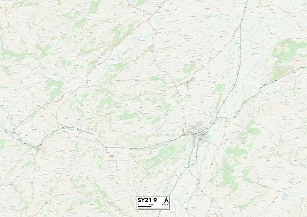 Powys SY21 9 Map
