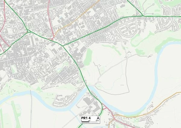 Preston PR1 4 Map