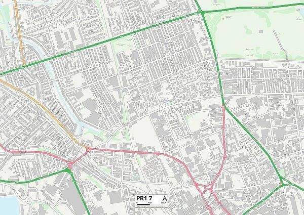 Preston PR1 7 Map