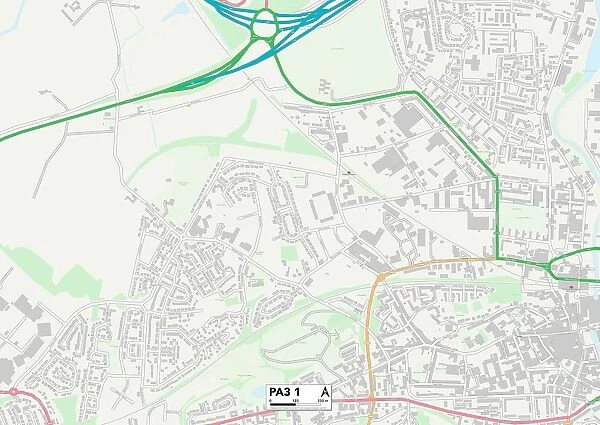 Renfrewshire PA3 1 Map