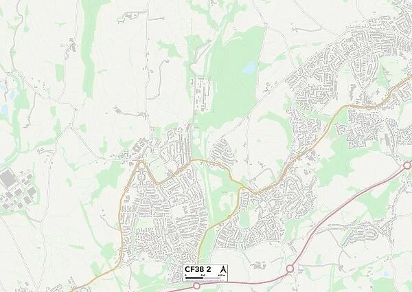 Rhondda Cynon Taf CF38 2 Map