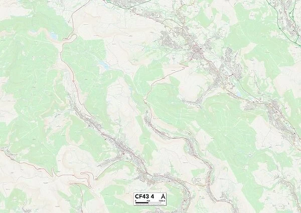 Rhondda Cynon Taf CF43 4 Map