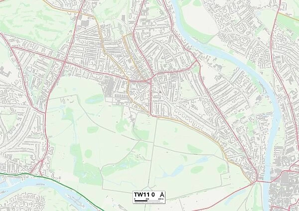 Richmond upon Thames TW11 0 Map
