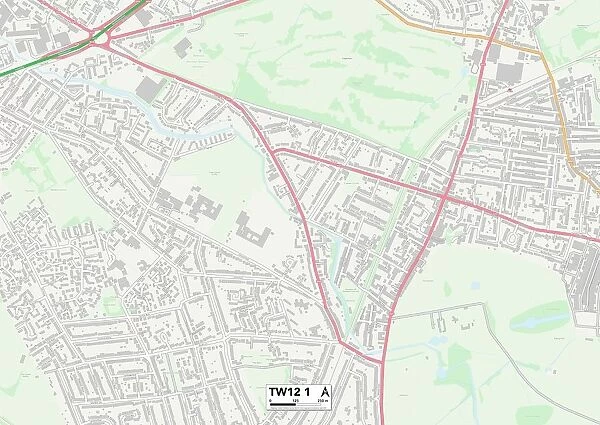 Richmond upon Thames TW12 1 Map