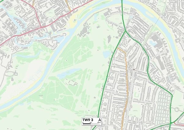 Richmond upon Thames TW9 3 Map