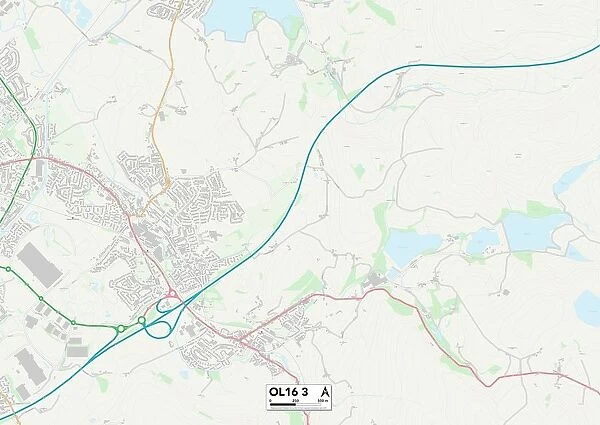 Rochdale OL16 3 Map