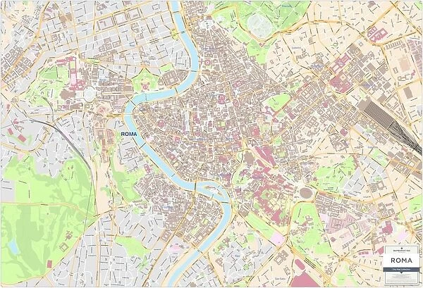 Rome City Centre Street Map