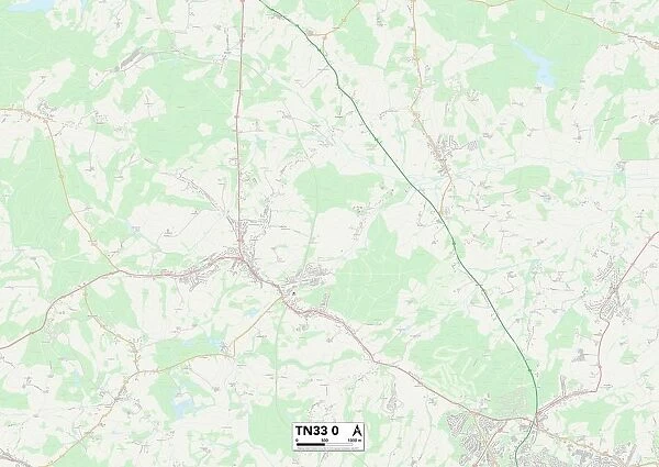 Rother TN33 0 Map. Postcode Sector Map of Rother TN33 0