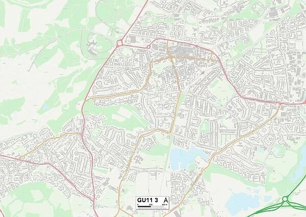 Rushmoor GU11 3 Map