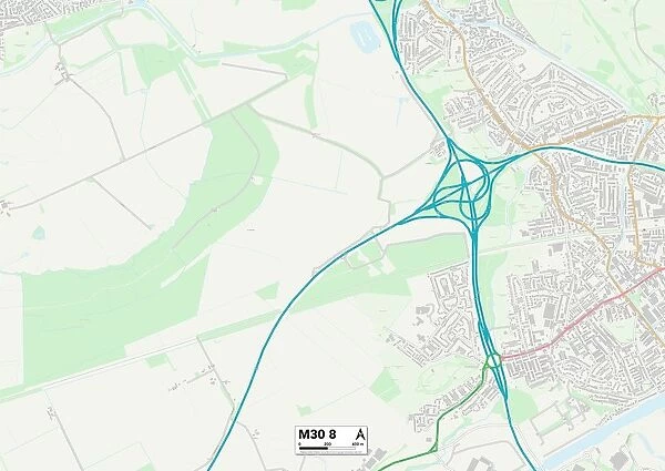 Salford M30 8 Map