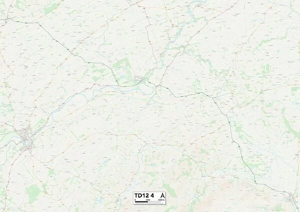Scottish Borders TD12 4 Map