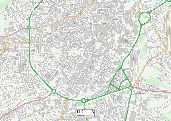 Sheffield S1 4 Map