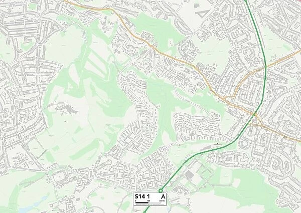 Sheffield S14 1 Map