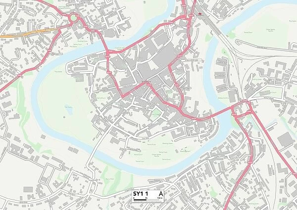 Shropshire SY1 1 Map