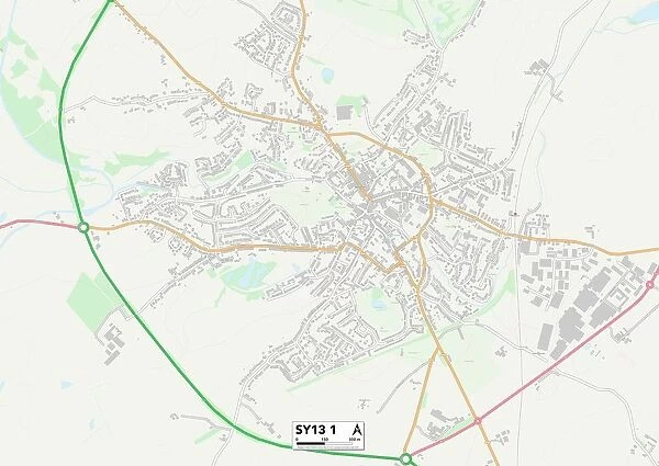 Shropshire SY13 1 Map